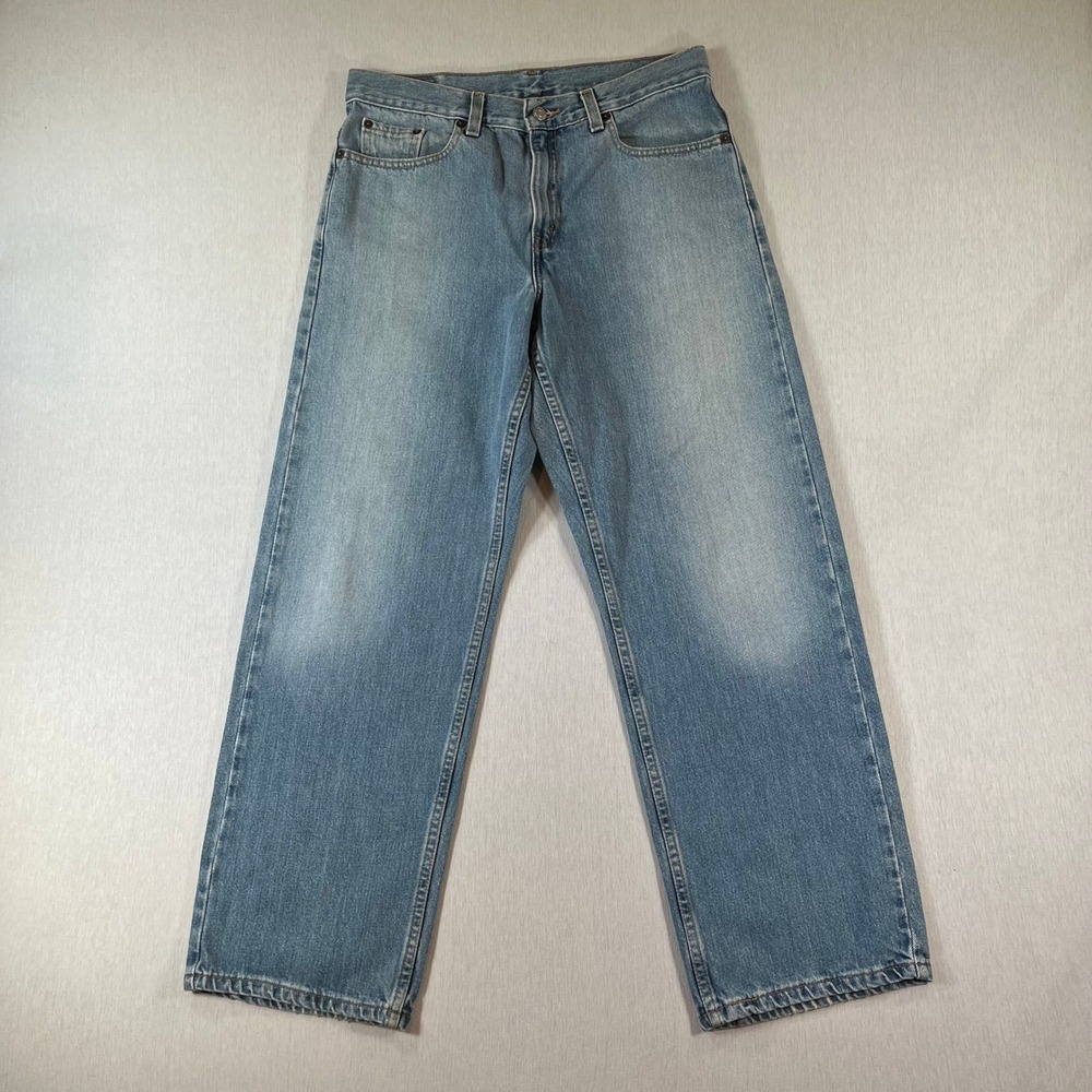 Vintage Levis 577 Jeans Women 10 MIS Light Wash Low Rise Loose Fit Wide Leg Y2K